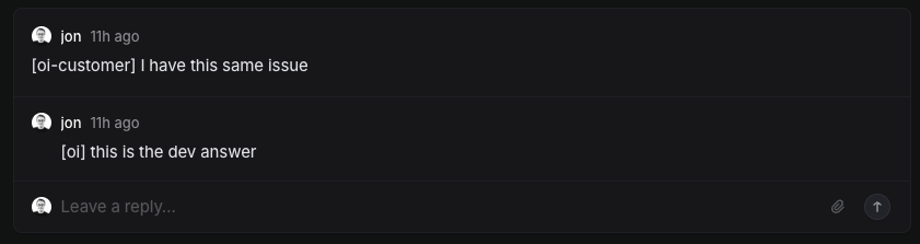 Communicate from Linear